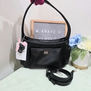 🔹️FINAL SALE🔹️ House Of Little Bunny Sofia Black PU Crossbody Bag